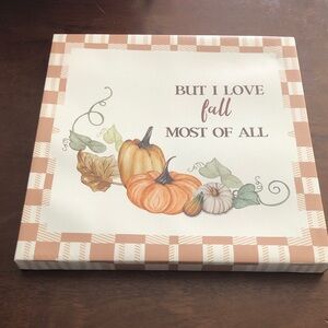 “But I Love Fall Most of All” Canvas Wall Art